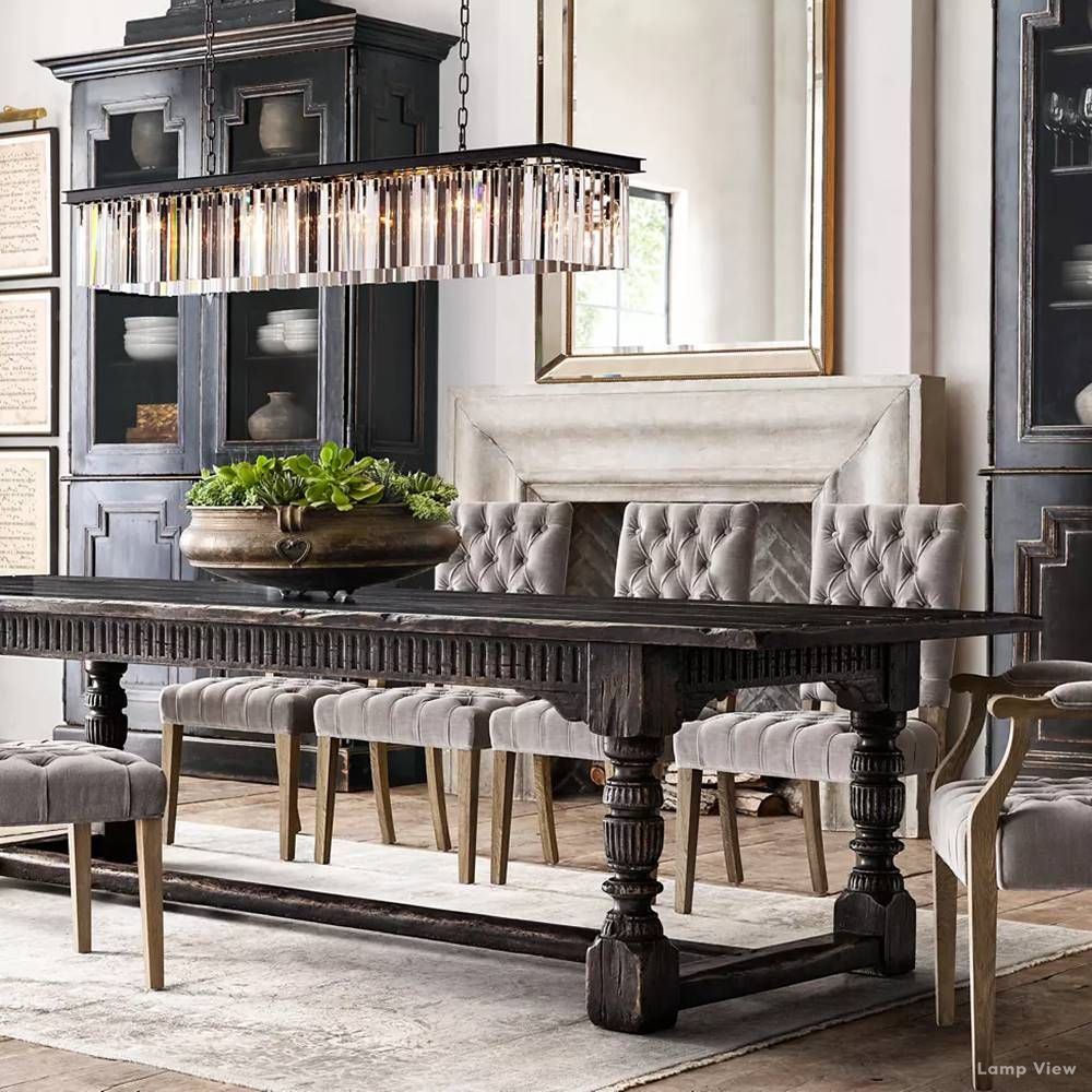 Rhys Aura Prism Linear Chandelier 60"