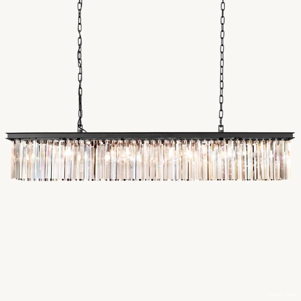 Rhys Aura Prism Linear Chandelier 60"