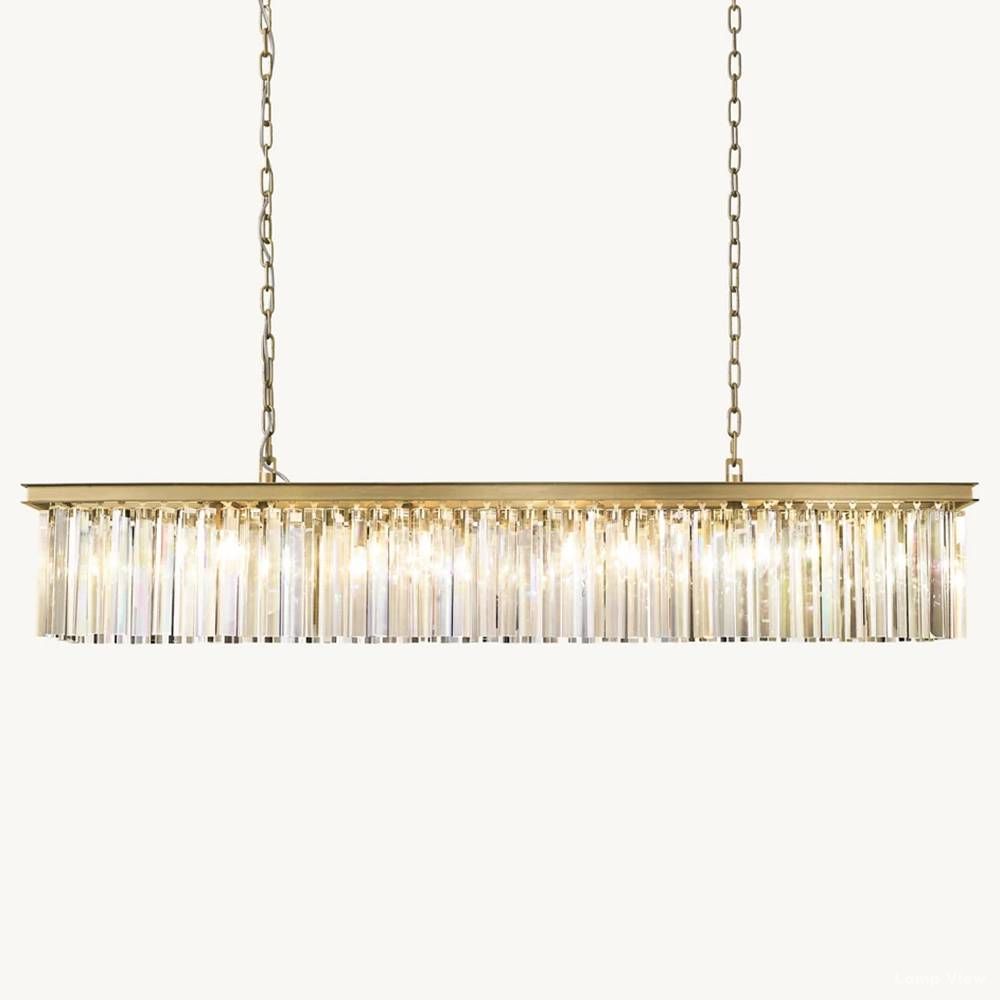 Rhys Aura Prism Linear Chandelier 60"