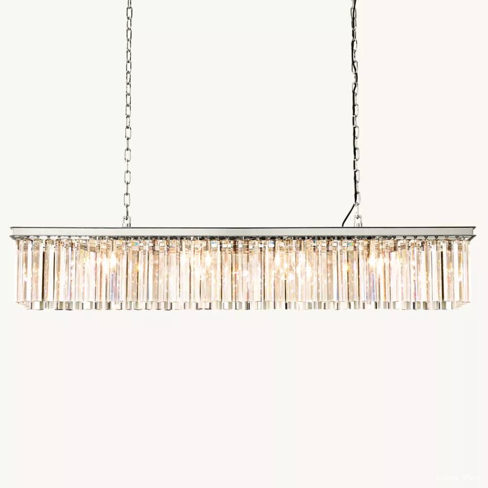 Rhys Aura Prism Linear Chandelier 60"