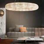 Halo Luminous Crystal Round Chandelier 32"