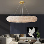 Halo Luminous Crystal Round Chandelier 59"