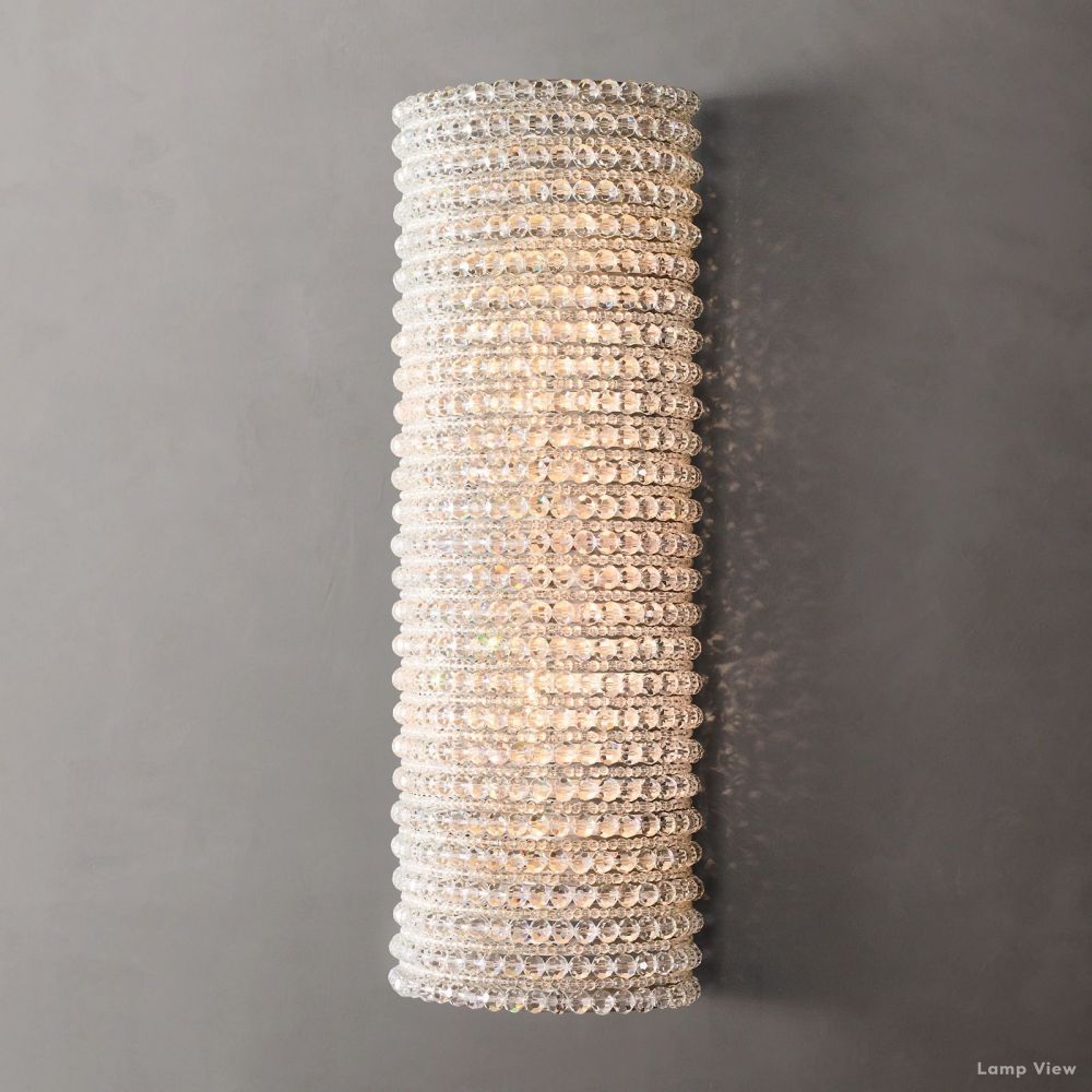 Halo Luminous Crystal Wall Sconce