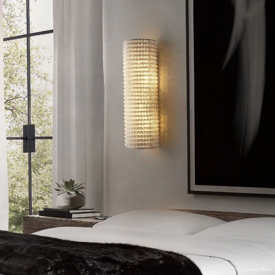 Halo Luminous Crystal Wall Sconce