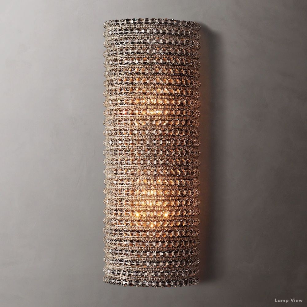 Halo Luminous Crystal Wall Sconce