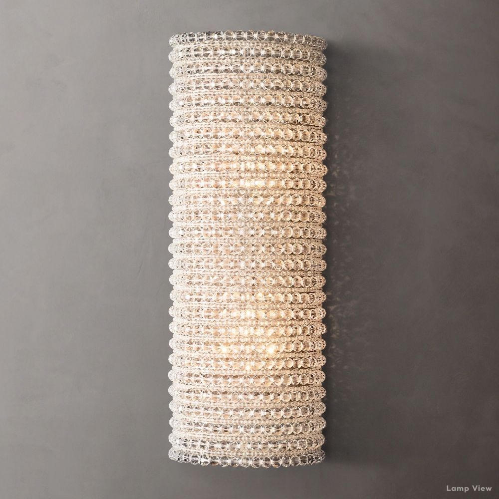 Halo Luminous Crystal Wall Sconce