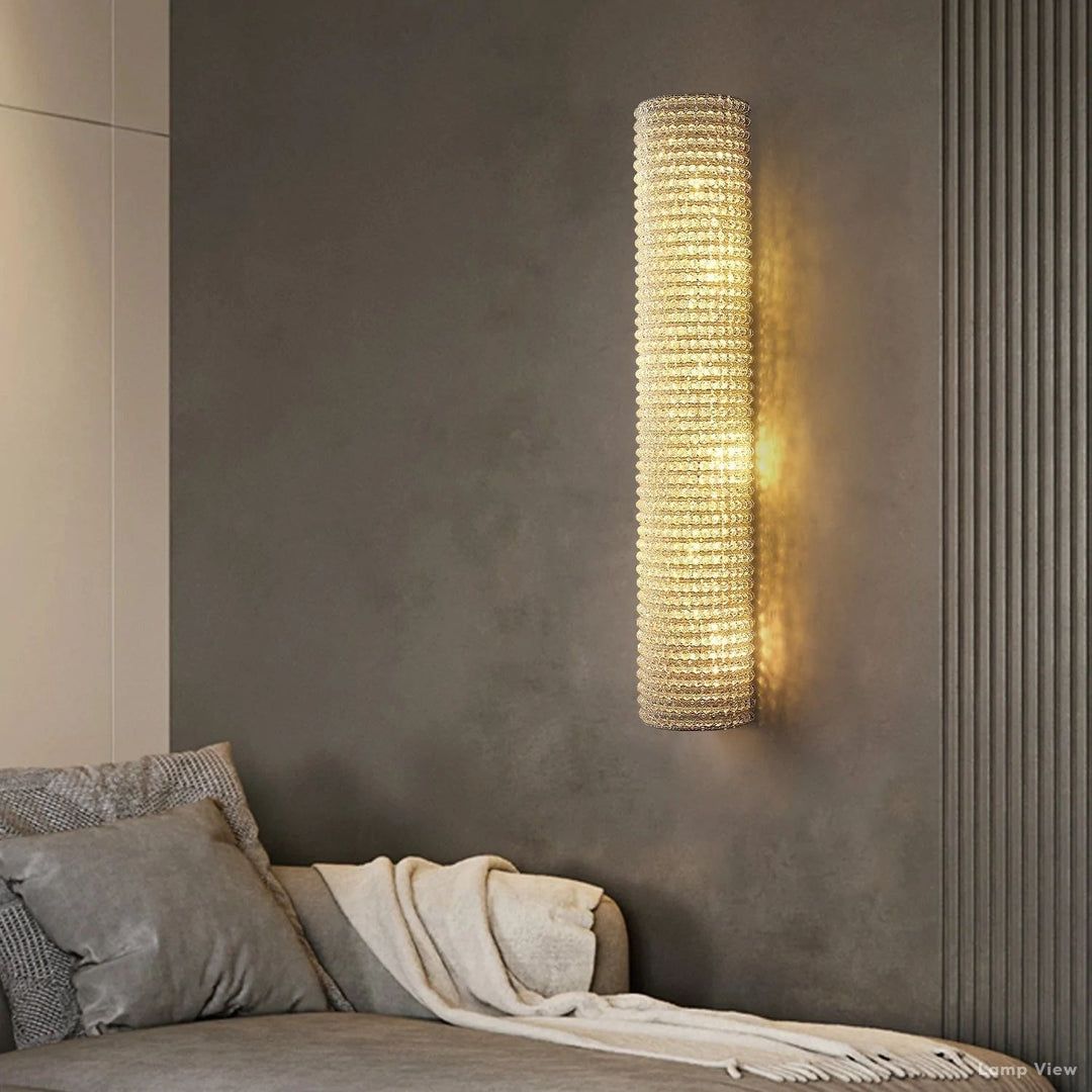 Halo Luminous Crystal Wall Sconce