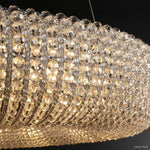 Halo Luminous Crystal Round Chandelier 72"