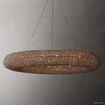 Halo Luminous Crystal Round Chandelier 72"