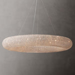Halo Luminous Crystal Round Chandelier 72"