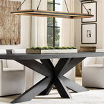 Peralta Forged Iron Rectangular Chandelier 62"