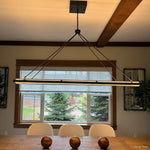Peralta Forged Iron Rectangular Chandelier 48"
