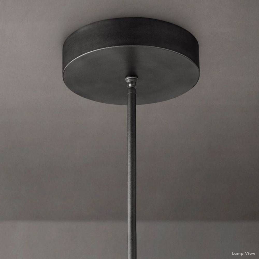 Peralta Forged Iron Round Chandelier 60"