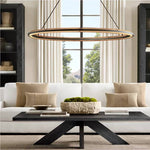 Peralta Forged Iron Round Chandelier 36"