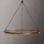 Peralta Forged Iron Round Chandelier 36"
