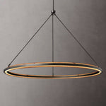 Peralta Forged Iron Round Chandelier 60"
