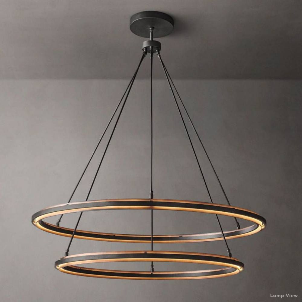 Peralta Subtle Radiance Two-Tier Round Chandelier