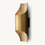 Cathedral Undulating Brass Wall Sconce