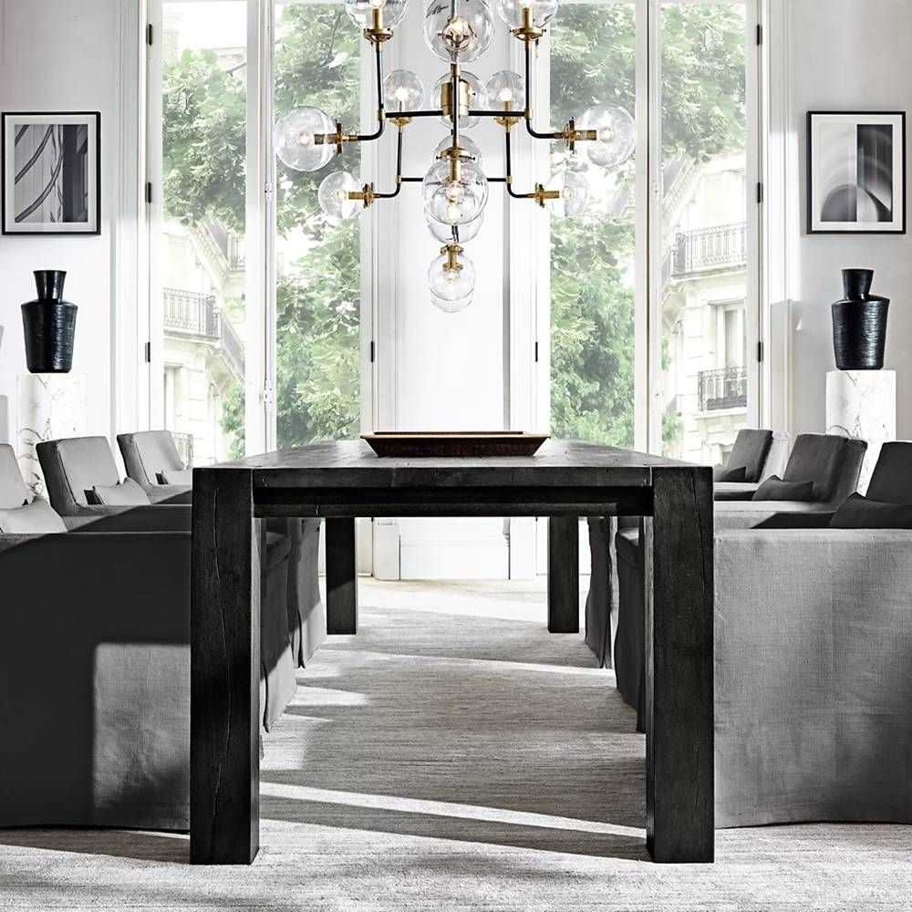 Bistro Node Globe Glass Chandelier 34"
