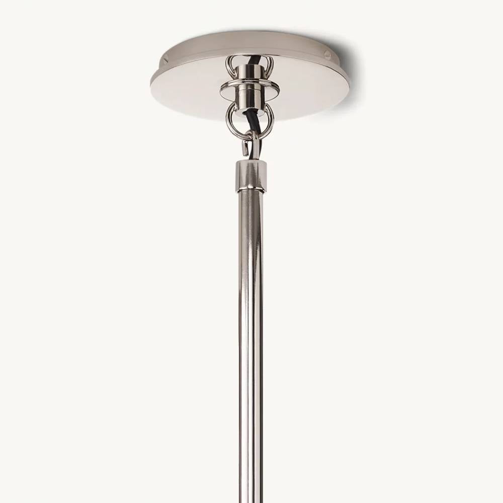 Bistro Node Globe Glass Chandelier 34"