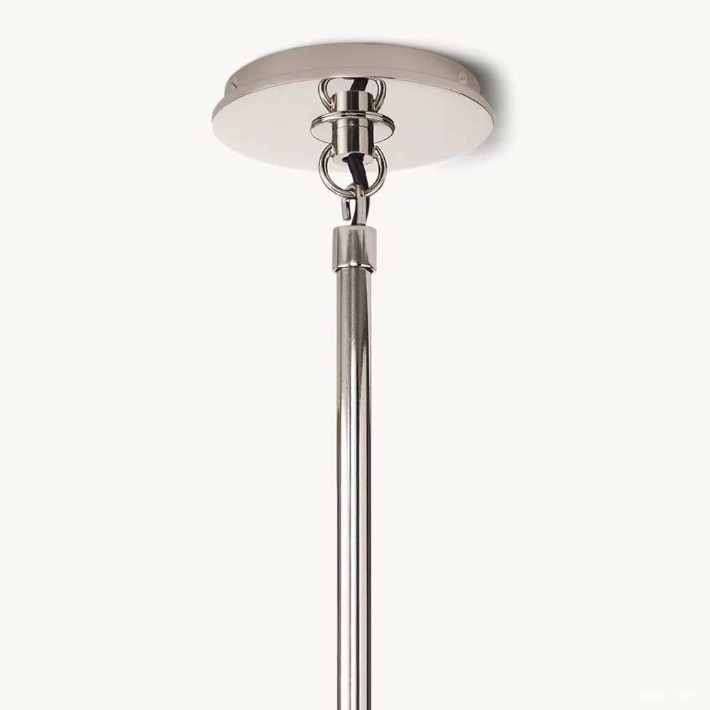 Bistro Node Globe Glass Chandelier 56"