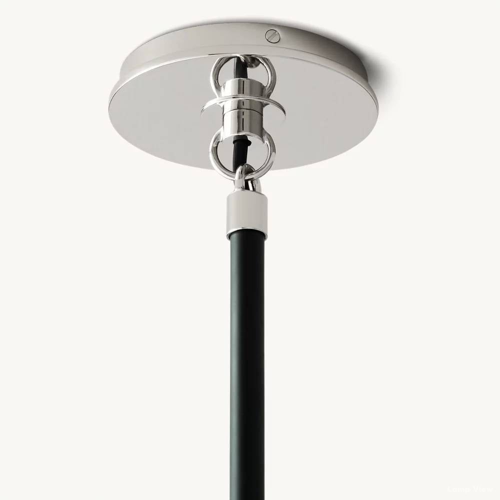 Bistro Node Globe Glass Chandelier 34"