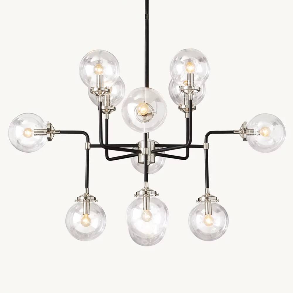 Bistro Globe Chandelier 42"