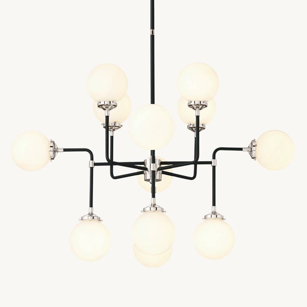Bistro Globe Chandelier 42"