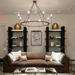 Torche Classic Glass Round Chandelier 46"