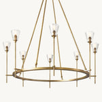 Torche Classic Glass Round Chandelier 46"