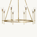 Torche Classic Glass Round Chandelier 46"