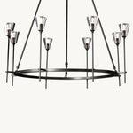 Torche Classic Glass Round Chandelier 46"