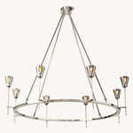 Torche Classic Glass Round Chandelier 46"