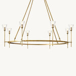 Torche Classic Glass Round Chandelier 58"