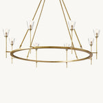 Torche Classic Glass Round Chandelier 58"
