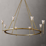 Torche Classic Glass Round Chandelier 58"