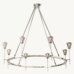 Torche Classic Glass Round Chandelier 58"