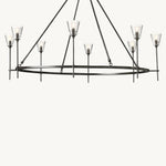 Torche Classic Glass Round Chandelier 58"