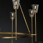 Torche Classic Glass Round Chandelier 58"