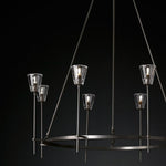 Torche Classic Glass Round Chandelier 58"