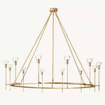 Torche Classic Glass Round Chandelier 70"