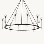 Torche Classic Glass Round Chandelier 70"