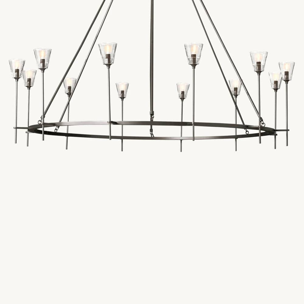 Torche Round Chandelier 70"