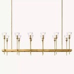 Torche Classic Glass Rectangular Chandelier 54"