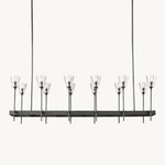 Torche Classic Glass Rectangular Chandelier 54"