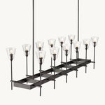 Torche Classic Glass Rectangular Chandelier 54"