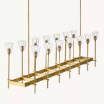 Torche Classic Glass Rectangular Chandelier 67"