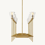 Torche Classic Glass Rectangular Chandelier 54"