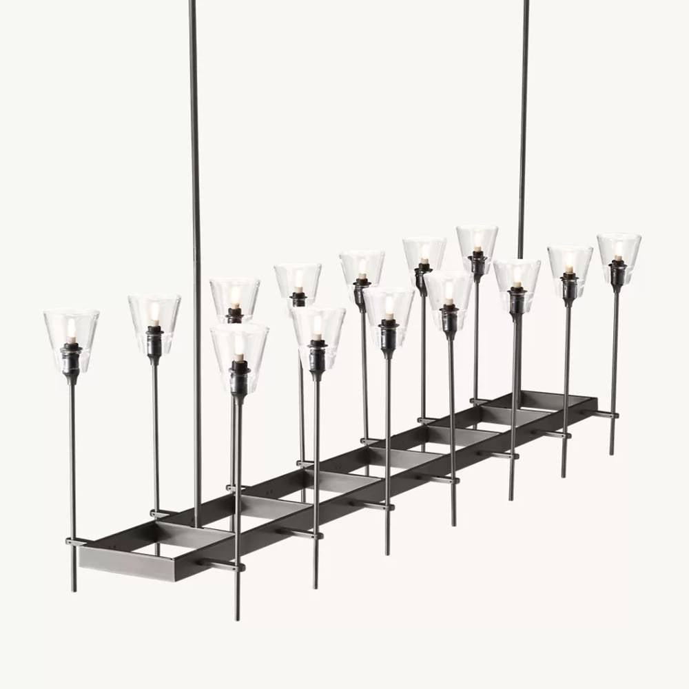 Torche Rectangular Chandelier 67"