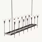 Torche Classic Glass Rectangular Chandelier 67"